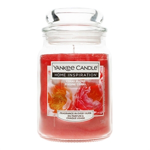 Yankee Candle Home Inspiration geurkaars | Coral Peony | Large Jar | 538 g