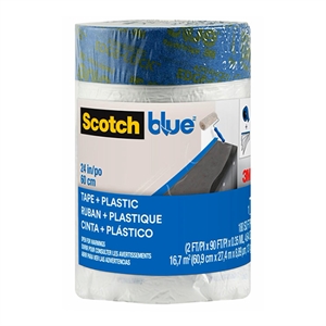 ScotchBlue voorgetapete schildersfolie / navulling / blauw / 60.9 cm x 27.4 m