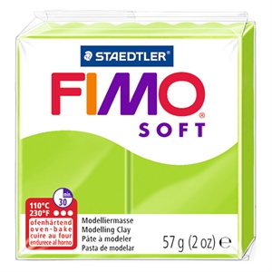 Fimo 8020-50 klei soft / boetseerklei / appelgroen / 57 gram