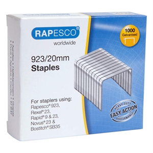 Rapesco 23/20 nietjes / gegalvaniseerd / 1000 stuks