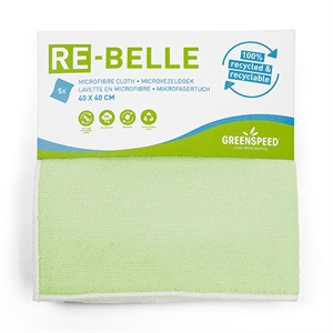 Greenspeed Re-belle Microvezeldoek / groen / 40 x 40 cm / 5 stuks