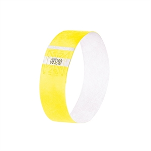 Sigel super soft evenementenbandjes / fluorescerend geel / 120 stuks