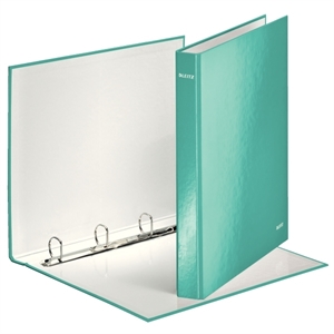 Leitz 4242 WOW ringband / A4 / karton / 4 D-ringen / ijsblauw metallic / 40mm