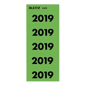 Leitz 1419 jaartal etiketten / 2019 / groen / 25,5 mm x 60 mm / 100 etiketten