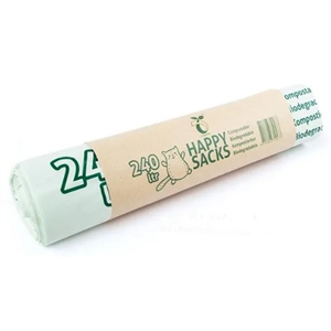 Happy Sacks Vuilniszakken / composteerbaar / 240 liter / 10 Stuks