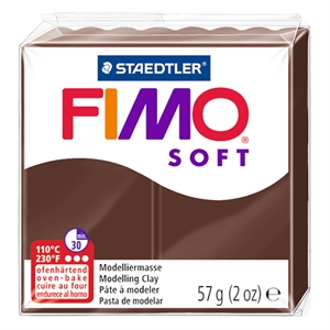 Fimo 8020-75 klei soft / boetseerklei / choco / 57 gram