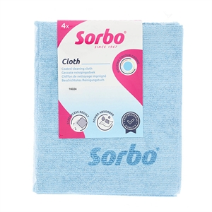 Sorbo Professionele Reinigingsdoek / Blauw / 4 stuks
