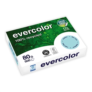 Clairefontaine Evercolor gerecycled papier / lichtblauw / A4 / 80 gr. / 500 vel