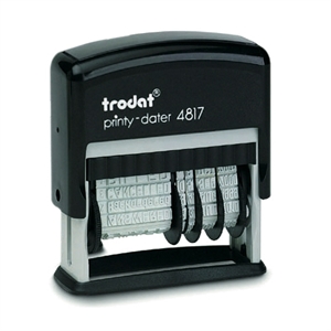 Trodat Printy 4817 tekst- en datumstempel / zelfinktend / 1 kleur
