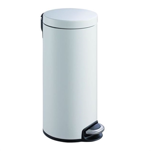 EKO Serene vuilnisbak / staal/aluminium / wit / 30 liter