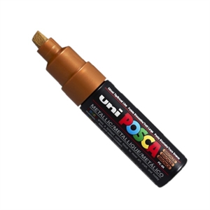 POSCA PC-8K verfmarker / brons / beitel punt / 8 mm