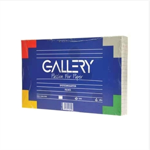 Gallery systeemkaart blanco / systeemkaart / wit / 100 stuks / 125 x 200 mm
