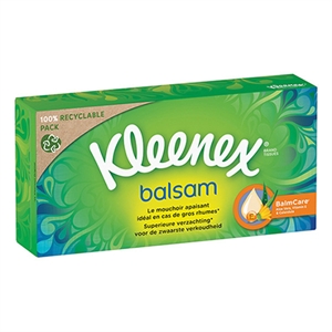 Kleenex Balsam tissue box / 80 stuks