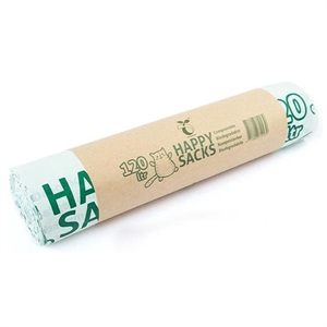Happy Sacks Vuilniszakken / composteerbaar / 120 liter / 10 Stuks