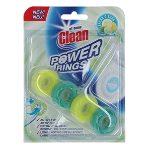 At Home Clean Power Rings Toiletblok / Fresh Citrus / 40 gram