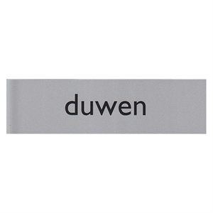 Posta Picto bordje duwen / kunststof / zilver / 1 stuk