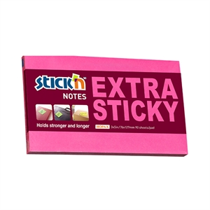 Stick'n extra sticky notes | 76 x 127 mm | magenta | 90 vel