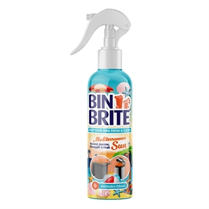 Bin Brite vuilnisbak verfrisser spray / Mediterranean sun / 400 ml