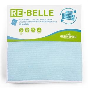 Greenspeed Re-belle Microvezeldoek / blauw / 40 x 40 cm / 5 stuks