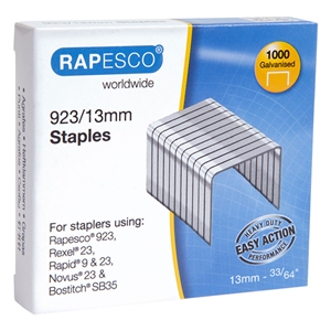 Rapesco 23/13 nietjes / gegalvaniseerd / tot 100 vel / 1000 stuks