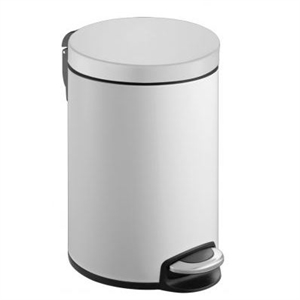 EKO Serene vuilnisbak / staal/aluminium / wit / 8 liter