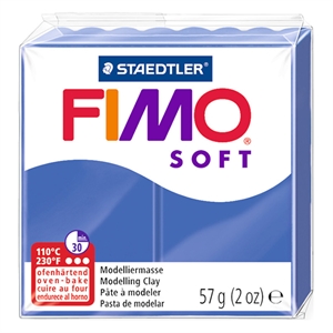 Fimo 8020-33 klei soft / briljantblauw / 57 gram
