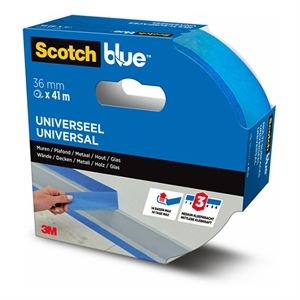 ScotchBlue 7100289884 Multi-oppervlak afplaktape / blauw / 36 mm x 41 m