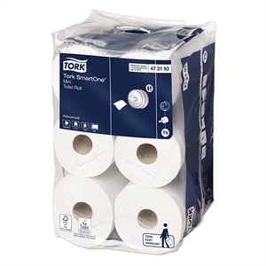Tork SmartOne® 472193 toiletpapier / 2-laags / 12 rollen / geschikt voor Tork T9 dispenser