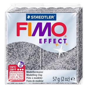 Fimo 8020-803 klei effect / graniet grijs / 57 gram