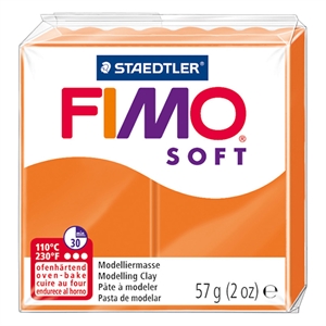 Fimo 8020-42 klei soft / mandarijn / 57 gram