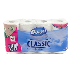 Ooops! Toiletpapier / Classic Sensitive / 3-laags / 8 rollen