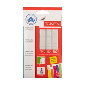 Tanex T-FixWhite kleefpads / wit / niet-permanent / 80 stuks