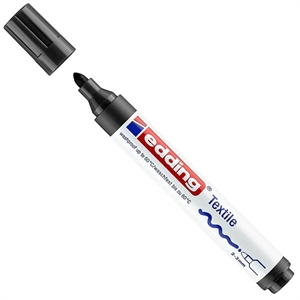 Edding 4500 textielmarker / zwart / ronde punt / 2-3 mm
