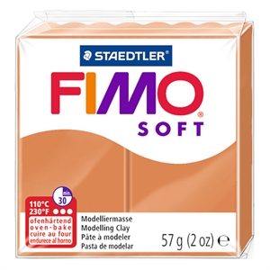 Fimo 8020-76 klei soft / boetseerklei / cognac / 57 gram