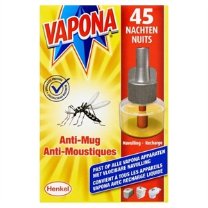 Vapona anti-muggen stekker navulling / 58 gram / 1 stuk