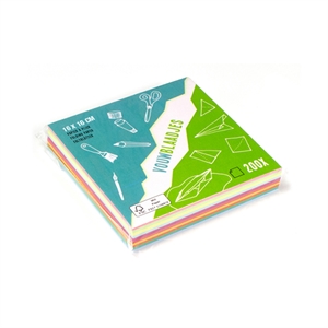 Kangaro K-5918102 vouwblaadjes / gekleurd / 16 x 16 cm / 200 blaadjes