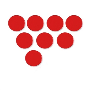 Nobo magneten / rood / 20mm / 8 stuks