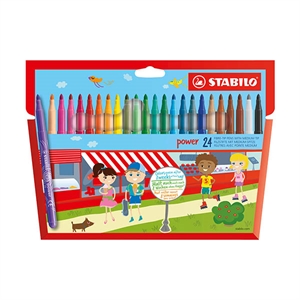 Stabilo Power viltstiften / 24 stuks