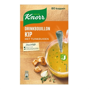 Knorr drinkbouillon Kip Tuinkruiden | 175 ml | 80 stuks