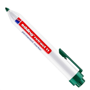 Edding Retract 11 permanent marker / groen / ronde punt / 1,5 - 3 mm