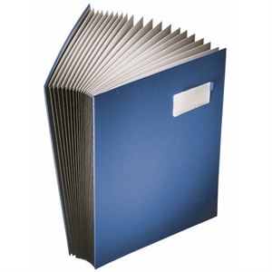 Leitz 57000035 vloeiboek / A4 / karton/PP / blauw / 20 bladen
