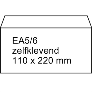 Raadhuis 401520-200 Exclusive envelop / zelfklevend / EA5/6 / 110 mm x 220 mm / 200 stuks