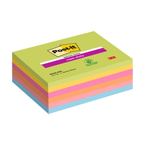 3M Post-it super sticky meeting notes / 203 x 153 mm / assorti / 6 x 45 vel