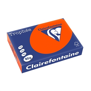 Clairefontaine papier / kardinaalrood / A4 / 80 gr. / 500 vel