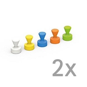 Maul kegelmagneet / Neodymium / gekleurd / 12 mm / 10 stuks