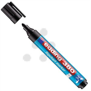 Edding 380 flipchart marker zwart / ronde punt / 1,5-3mm