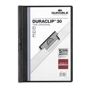 Durable 220001 Duraclip klemmap / A4 / zwart