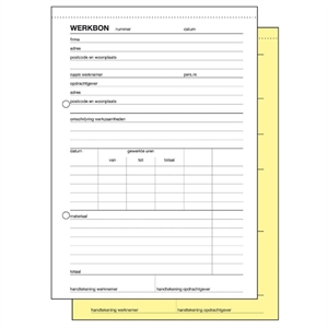 Sigel Expres werkbon / zelfkopiërend / A5 / 50 vel