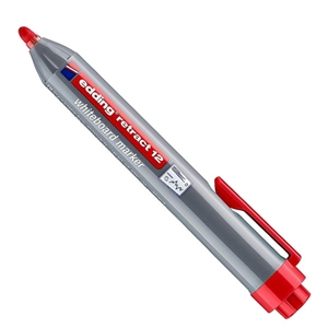 Edding Retract 12 whiteboard marker / rood / ronde punt / 1,5 - 3 mm