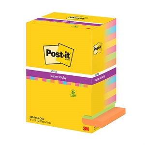 3M Post-it notes / 76 x 127 mm / assorti / 16 x 90 vel